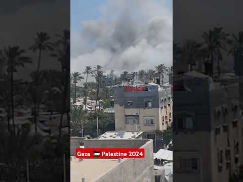 smoke in Gaza 🇵🇸 Palestine 2024 #israel #gaza #palestine #shorts #video #yemen #biden #harris #trump