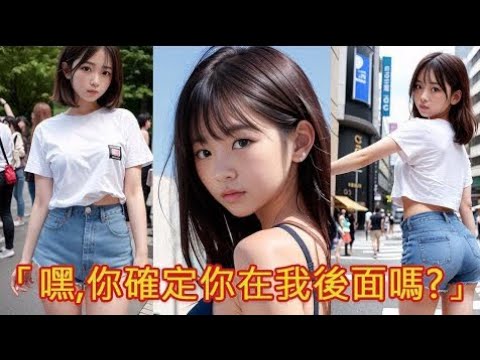 AI繪圖 「嘿,你確定你在我後面嗎_」 [AI女神 卡哇伊日本JK] Lookbook AI ART