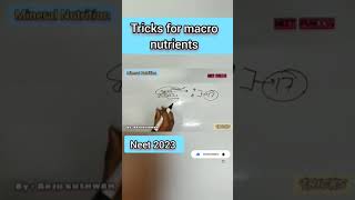 macro nutrients tricks #mineralnutrition #mineralnutritiontricks #tricksforneet #neettricks #neet23