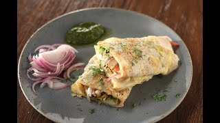 Double Egg Chicken Roll | Sanjeev Kapoor Khazana