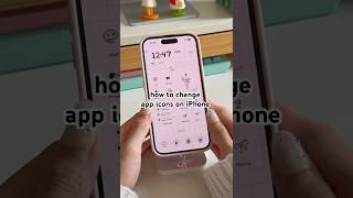 How to change app icons on iPhone 🍎 #iphone16 #iphonecustomization #aestheticiphone