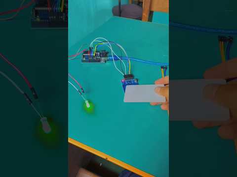 Automatic door open/ card attendance sensor #aiandrobotics #arduinoproject #sensordooropen