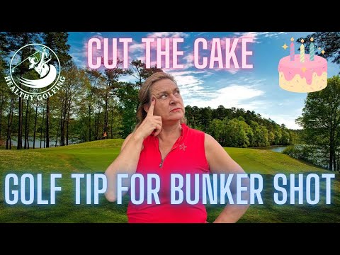 How To Get Out Of The Bunker - The Cake Cutting Visualization  #golf #improveyourgolf #golftrick