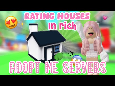 RATING HOUSES IN RICH ADOPT ME SERVERS *WE GOT ONE* #adoptme #adoptmegame #adoptmetrading #trending
