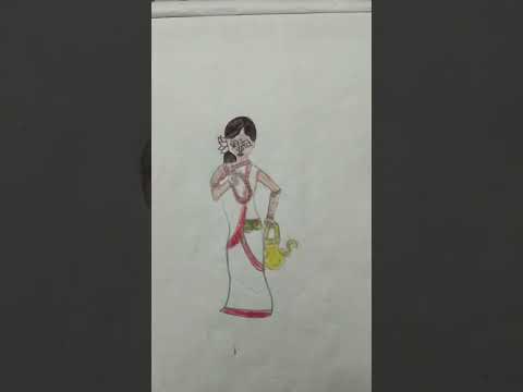 দেবী ব্রহ্মচরিণী ( 2015 মহালয়া )( zee Bangla) #viral #art #drawing #shorts ।