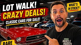 🏆 What’s Actually In Stock? 🇺🇸 Full Classic Car Lot Walk 