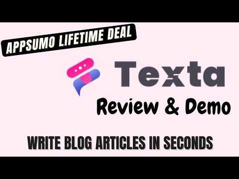 Texta AI AppSumo Lifetime Deal Review - Write Blog Articles In Seconds