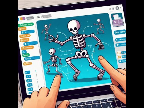 Skeleton Dance Moves in Scratch Code #scratchtutorial #gaming #codingforbeginners #animationTutorial