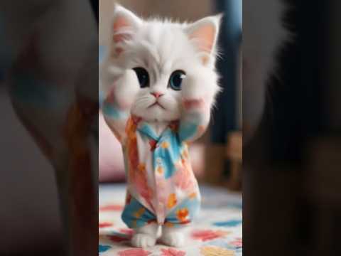 🥰😍Cute😻Kitty😽Dance😍🥰#shorts#trending#viralshort#ai#cute#cat#dance#entertainment@Explore_wid_pu#love