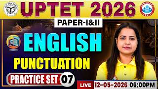 UPTET English Practice Set 07 | UPTET English Classes | UPTET English Paper 1 & 2 By Kiran Ma'am