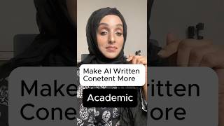 Make Ai written content more academic with @AnswerThisio  get link from description