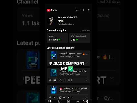 Sapna bada hai… Bas aapka support chahiye 🙏❤️ Har ek like & subscribe ek naya motivation deta hai