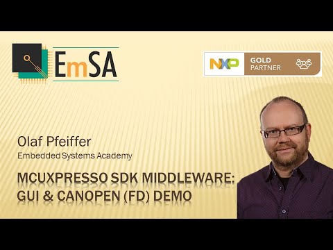 NXP MCUXpresso SDK: Middleware combination demo: Embedded Wizard's GUI and EmSA's CANopen (FD)