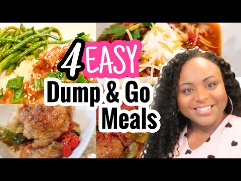 EASY DUMP & GO CROCKPOT MEALS | WHAT'S FOR DINNER