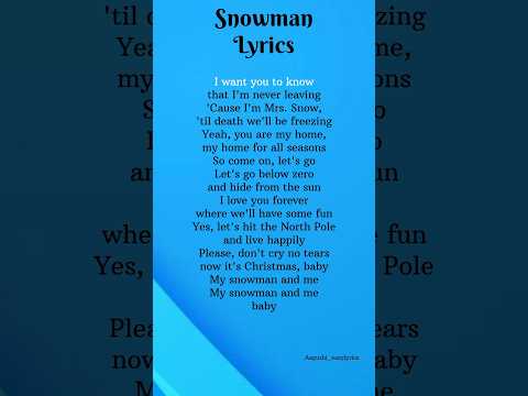 Sia-"Snowman" ☃️ Lyrics (Requested) #sia #snowman #shorts #song