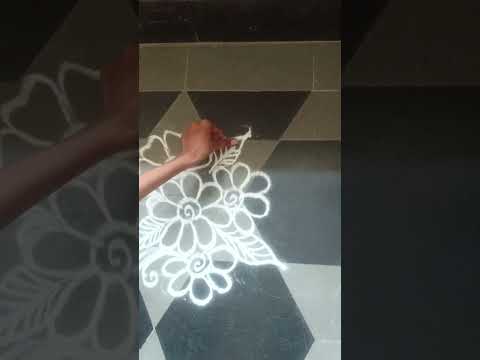 #easy& beutiful rangoli designs 💮
