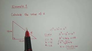 Pythagoras theorem exam questions