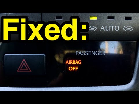 How to fix “Passenger Airbag OFF” warning light in your car.