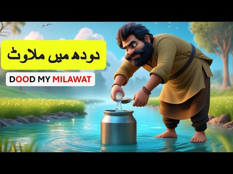 Greedy Milkman Story | Moral Urdu Hindi Cartoon | Gareeb Amir Kahani | Emotional Story