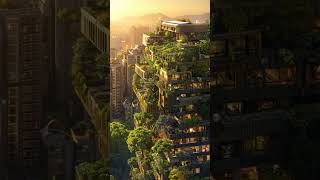 Skyscraper—but make it photosynthetic. 🌿☀️ #solarpunk  #futurecity  #greencities #architecture