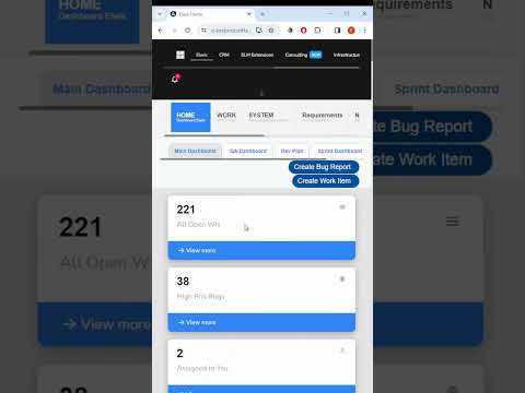 Low code web application - reporting