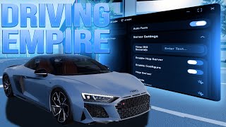 [BEST] Driving Empire Script --- Auto Farm, Auto Race, Web Hook (**No Key**) Mobile + Pc