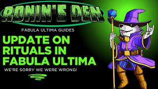 Rituals are Actually Good!  We Were Wrong! | Learn to Play and GM Fabula Ultima