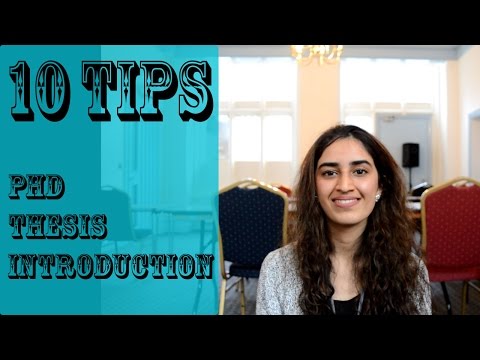 10 Tips for Getting the PhD Introduction Done