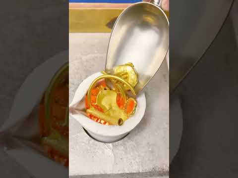 Melting Old Gold Jewelry to Extract Pure Gold ❤️ #jewelry #luxury  #gold