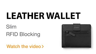EVERKI Leather Wallet: RFID Blocking Slim Design for Cards, Coins, and Bills