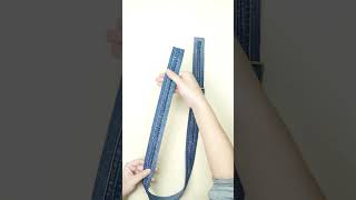 REMAKE OLD JEANS TO messenger bag #sewing #diy #handmade #upcycling #levis