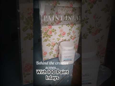 Creating some shabby chic designs with these beautiful Paint Inlays by IOD - Iron Orchid Designs!