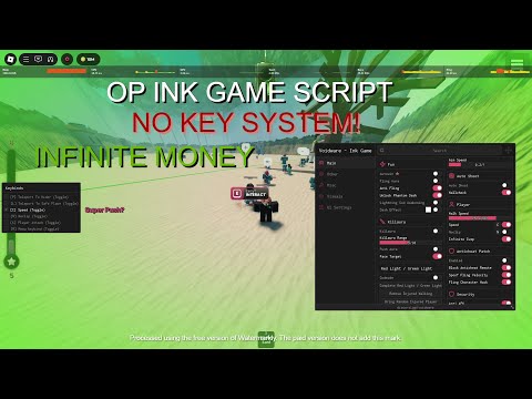 🐙 Ink Game Script *NO KEY* - Auto Jump Rope, Aimbot, Glass Vision, Fling, Auto Dalgona,Hide & Seek