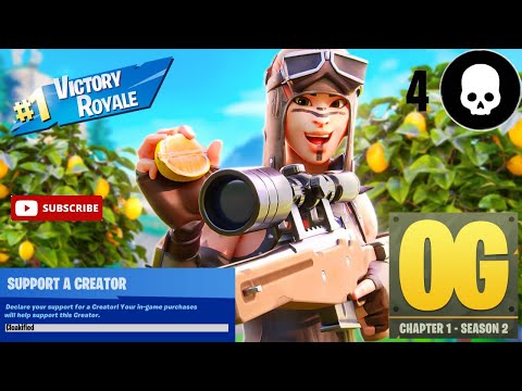 Fortnite OG | 4 Kill Win Gameplay | Controller Player | Creator Code: Cloakified (1080p Open)