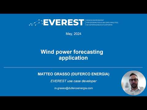 14. EVEREST project webinar: Wind Power Forecasting Application