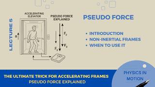 Laws of Motion L-5: Introduction to Pseudo Force & Non-Inertial Frames Explained!