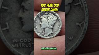 102 Year Old Silver Dime! #coins #silver #coinrollhunting #coincollecting