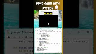 Pong Game with Python Tutorial 🐍🎮 | Tkinter Ball Bounce with Color Change and Control Buttons 🏐