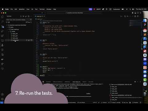 Running unit tests in Visual Studio Code