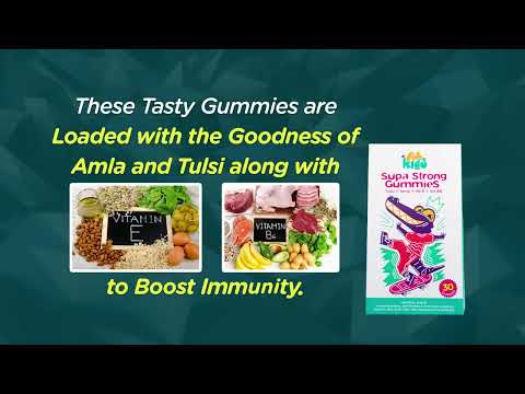 Amla Tulsi Supa Strong Gummies | Strengthens Immunity against seasonal Cold and Flu