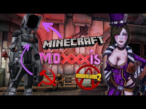 Отсылка на Minecraft в Borderlands 2 (Коммунистический скин с квадратной головой)