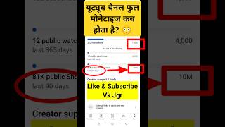 Channel monetize kab hota hai | youtube channel monetize kab hota hai |youtube monetize kab hota hai
