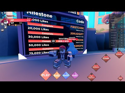 มาแจกโค้ดเกมanime dimensions🔥🌞