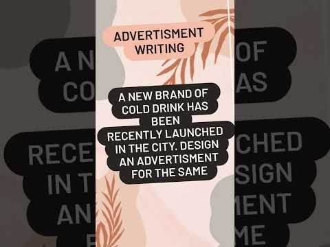 Advertisment writing of soft drink/ juice class 4,5,6,7