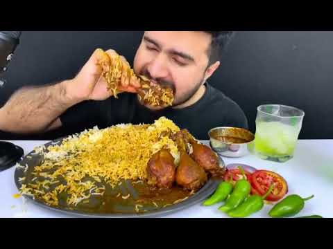 ASMR EATING SPICY CHICKEN CURRY WITH WHITE RICE AND CHILI#mukbang #eatingasmr #asmr
