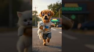 The Puppy Who Saved a Cat’s Life 🐶💔😭#cuteanimals #aistory #EmotionalShorts #shorts