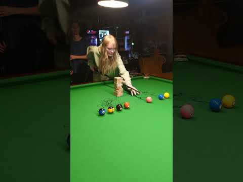 Billiard Jenga Tower Game #shorts #billiards
