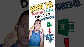 How to import a CSV file into PostgreSQL? 🧩📁| Data Analyst | Learn SQL | #dataanalyst #learnsql