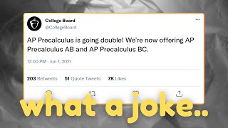 AP Precalculus is getting some MAJOR changes