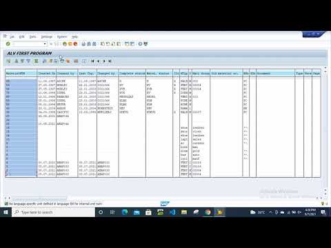 SAP ABAP - ALV (ABAP List Viewer) Report | ALV Report in SAP ABAP | ABAP Programming |